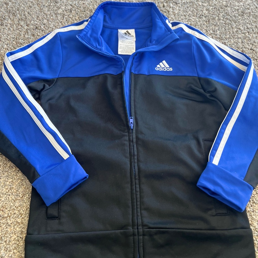 6youth Adidas Royal Blue Zip-Up Jacket